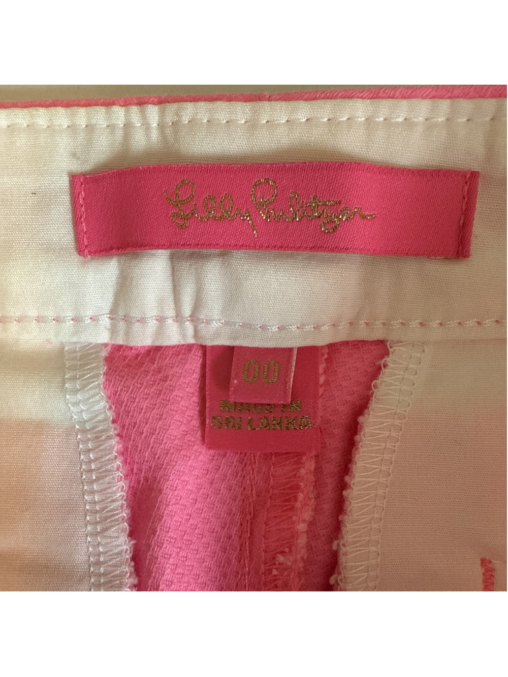 Lilly Pulitzer Women's Pink Floral Scalloped Hem Shorts Size 00 Summer Spring - Picture 5 of 6